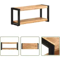 The Living Store vidaXL Acacia Hout - TV-kast - Tv-meubel 90x30x40 cm massief acaciahout - Vintage Meubilair - Salontafel - Opbergkast