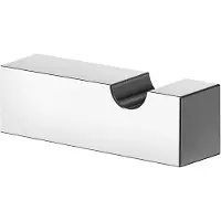 Keuco Handdoekhaak van metaal, hoogglans verchroomd, rond, voor badkamer en gastentoilet, wandhaken voor handdoeken en badjassen, Edition 90 Square