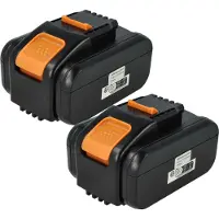 VHBW 2x accu compatibel met Worx Landroid M700 2019, M500 2.0 2022, M500 WR141E, M500 Plus, M700, M700 2.0 2022 gereedschap (4000 mAh, Li-Ion, 20 V)