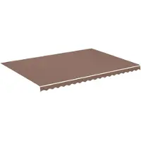 vidaXL Vervangingsdoek voor luifel 480x345 cm polyester bruin
