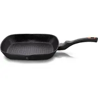 Berlinger Haus GRILLING PAN GRANITE 28cm Zwart ROSE BH-1636, Pan + steelpan, Zwart