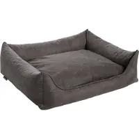 MaxxNobel Orthopedisch Hondenkussen - Lederlook/Teddy - M - 100 x 80 cm - Taupe