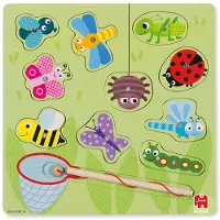 Goula Houten magnetische puzzel - - Kleine beestjes - 10 stukken - Kind - Multicolor