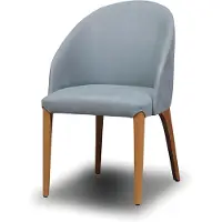 AEA Grauer Holzstuhl im modernen Design, eleganter und langlebiger