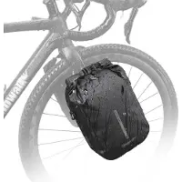 Markenlos Waterdichte fietstas voor op het voorrek, met een inhoud van 4-6 liter, geschikt voor bikepacking en touringfietsen, met snelsluiting
