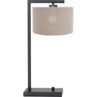 Steinhauer Landelijke Schemerlamp Stanger Zwart Met Taupe