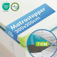 EL Life Matrastopper – Gel Infused Traagschuim & Aircell-schuim – 200 x 200 cm – Lichtgrijs