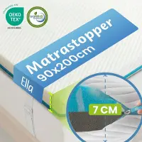 Ella Topper 90x200 cm - Matras Topdekmatras - Matrastopper 5 Jr. Garantie - Gel Infused Traagschuim & Aircell-schuim - Medium Hardheid