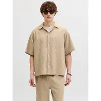 Jack & Jones Overhemd 'JORMONTAUK' taupe