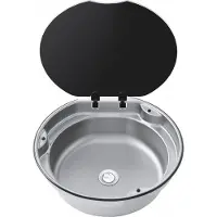 Thetford Basic Line 30 Spoelbak rond 7,4 liter - Inbouwkookplaten & -spoelbakken