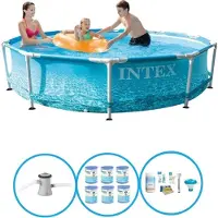 Intex Zwembad Metal Frame 305x76 cm - Zwembad Bundel