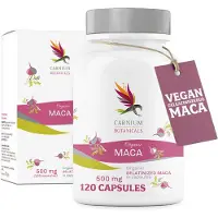 Carnium Botanicals Organic Gelatinized Maca - Hormonale Balans & Energie - Met Gegeleerde Maca (5:1) - 120 Capsules - 2-4 Maanden