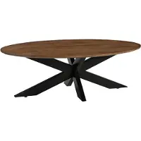 Label51 James Salontafel - Bruin - Hout - 130 cm - Ovaal