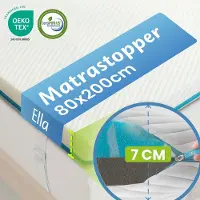 Ella EL Life Topper 80x200 cm - Matras Topdekmatras - Matrastopper Gel Infused Traagschuim & Aircell-schuim - Medium Hardheid