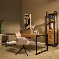 Starfurn - Eettafel Boaz - Bruin - 90x220x76 cm