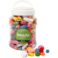 Creativ Company CC Houten Kralen 5-28 mm Multimix Groot 175 gr