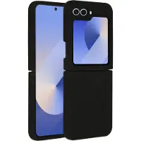 Accezz Liquid Silicone Backcover voor de Samsung Galaxy Z Flip 6 - Zwart