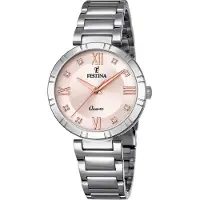 Festina Heren F16936/C Zilver Roségoud Horloge