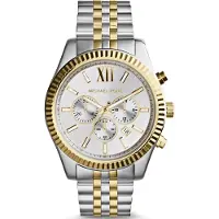 Michael Kors Analoog horloge 'MK8344' goudgeel / zilver