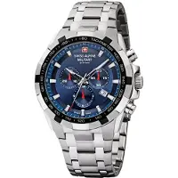 Swiss Alpine Military herenhorloge, model Chrono 7043.9235SAM, roestvrij staal