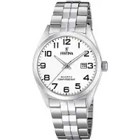 Festina Heren F20437/1 Zilveren Horloge (Ø 40 mm)