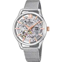 Festina Analoog horloge '- Automatic watch Automatic - Automatic watch movement - Watch case width: 35.5 mm' zilver