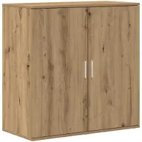 vidaXL Dressoir Artisan Eiken 79 x 38 x 80 cm Bewerkt hout