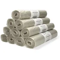 123schoon Aanbieding: Vuilniszakken 200 liter | 10 stuks | LDPE | Transparant | (10 verpakkingen)