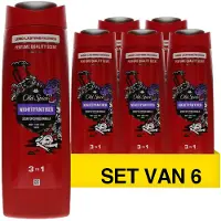 Old Spice Aanbieding: Nightpanther 3 In 1 Body Hair Face Wash (6 stuks à 400 ml)