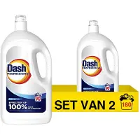 Dash Aanbieding: Professional Classic Vloeibaar Wasmiddel 4.05 L (2 stuks - 180 wasbeurten)