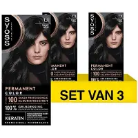 Syoss Aanbieding: Baseline Colors 1-1 Zwart Haarverf (3 stuks)