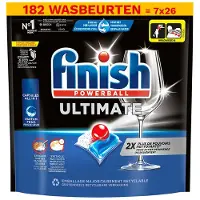 Finish Aanbieding: Ultimate Vaatwastabletten Regular (7 zakken - 182 vaatwasbeurten)