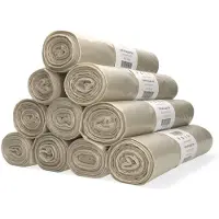 123schoon Aanbieding: Vuilniszakken 240 liter | 10 stuks | LDPE | Transparant (10 rollen - 100 stuks)