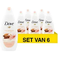Dove Aanbieding: Badcrème Almond Hibiscus (6 stuks - 750 ml)