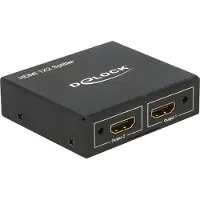 DeLOCK 87701 HDMI-splitter Zwart