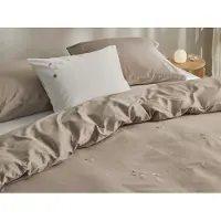 Yumeko Kussensloop Katoensatijn 60x70 Wit - Eco, Bio & Fairtrade