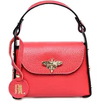 Anna Luchini Rood Rundleer Tas