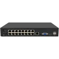 Foscam FNA216HE - 16-kanaals 4K 8MP PoE NVR - Netwerk Video Recorder - Beveiligingscamera Recorder - Bewegingsdetectie - H.264+ - HDMI VGA - 2x16TB HDD - Plug & Play - Zwart