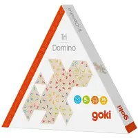 Goki Domino - Driehoekig Met Cijfers - 76 Delen - Hout - 5 Jaar