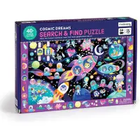 Mudpuppy Zoek-En-Vind-Puzzel - Kosmische Dromen - 59X39Cm - 64 Stukjes - 4 Jaar