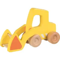 Sonstige Verlage houten graafmachine met shovel geel