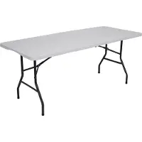 Nils Camp NC1618 - Opvouwbare Tafel - 180cm - Wit - Draagvermogen 150kg