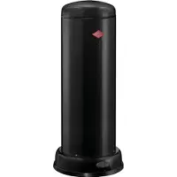 Wesco Big Baseboy Prullenbak met Soft Close | 30 Liter | Metaal - Zwart | Pedaalemmer