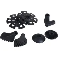 Viking Baskets and Protectors Set Black 4 cm-6 cm Vervangingspunten voor wandelstokken