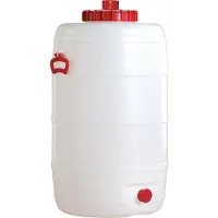 Graf universeel vat 125 L rond van voedselveilig PE