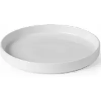 Hendi Bord met hoge rand – Tijdloos porselein – Ø 200 mm – Wit