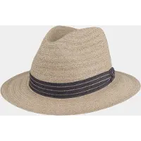 Hatland Coldplay - Toyo hoed met stijlvolle hoedband - Taupe - Assorti - S
