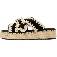 Mou Muiltjes beige / zwart