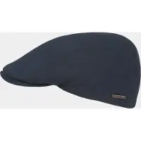 Hatland Club - Effen flat cap - Marine blauw - Assorti - XL