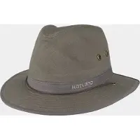Hatland Campwood - Katoenen fedora hoed - Olijf groen - Assorti - M